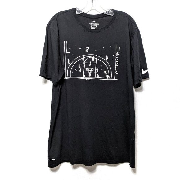 NIKE Dri-Fit Basketball Scrimmage Art Shirt XL - Picture 1 of 8